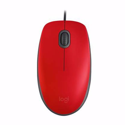 Fotografija izdelka LOGITECH M110 SILENT USB optična rdeča miška 
