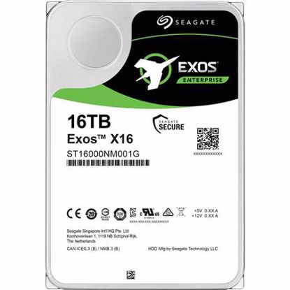 Fotografija izdelka SEAGATE Exos X16 16TB 3,5 '' SATA 3 256MB 7200rpm (ST16000NM001G) trdi disk
