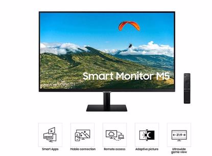 Fotografija izdelka Monitor Samsung S27AM500NR SMART M5, 27", VA, 16:9, 1920x1080, 2xHDMI, wifi, bluetooth