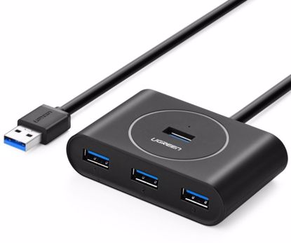 Fotografija izdelka Ugreen USB 3.0 4 Ports Hub črn 0,5m - box