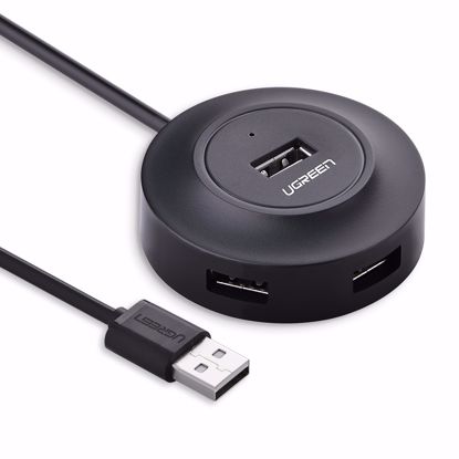 Fotografija izdelka Ugreen USB 2.0 4 port HUB ČRN 1M - box