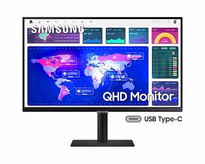 Fotografija izdelka Monitor Samsung S27A600UUU, 27'', IPS, 16:9, 2560x1440, DP, HDMI, 3xUSB, USB-C