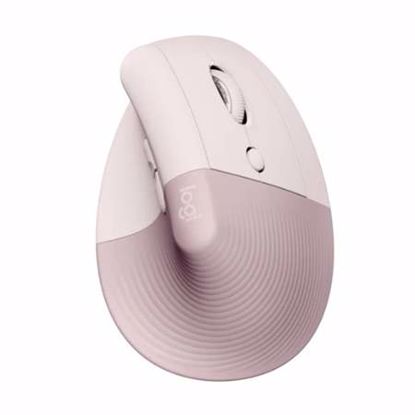 Fotografija izdelka LOGITECH Lift vertical ergonomična brezžična optična mini roza miška
