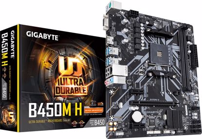 Fotografija izdelka GIGABYTE B450M H, DDR4, SATA3, USB3.1Gen1, HDMI, AM4 mATX