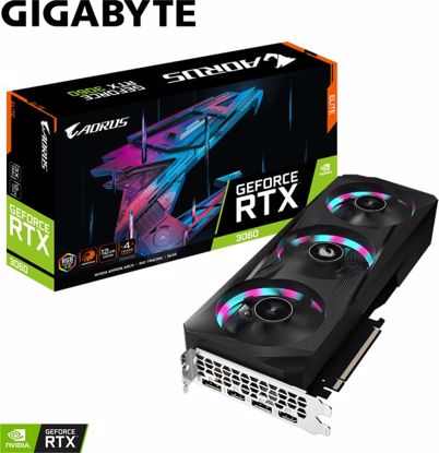 Fotografija izdelka Grafična kartica GIGABYTE GeForce RTX 3060 ELITE 12G, 12GB GDDR6, PCI-E 4.0