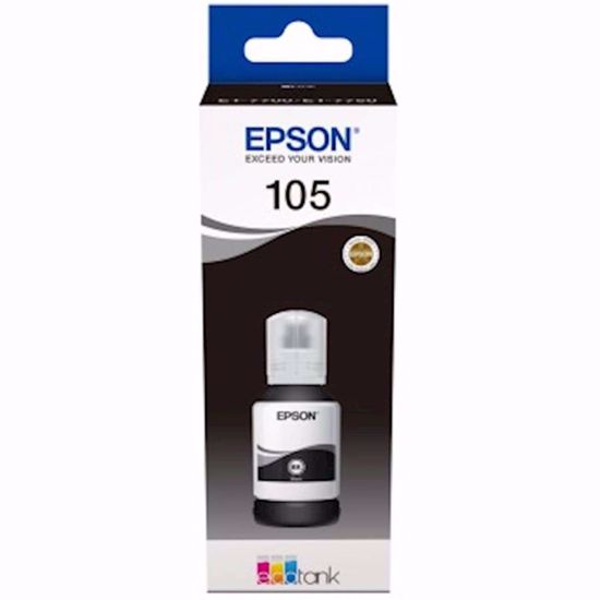 Fotografija izdelka ČRNILO EPSON PIGMENT ČRNO 105 STEKLENIČKA ZA L7160/L7180 140ml