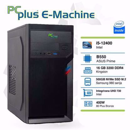 Fotografija izdelka PCPLUS E-machine i5-12400 16GB 500GB NVMe SSD W11