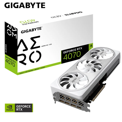 Fotografija izdelka Grafična kartica GIGABYTE GeForce RTX 4070 AERO OC 12G, 12GB GDDR6X, PCI-E 4.0