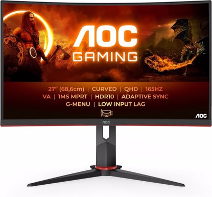 Fotografija izdelka AOC CQ27G2S 27'' 165Hz QHD ukrivljen gaming monitor