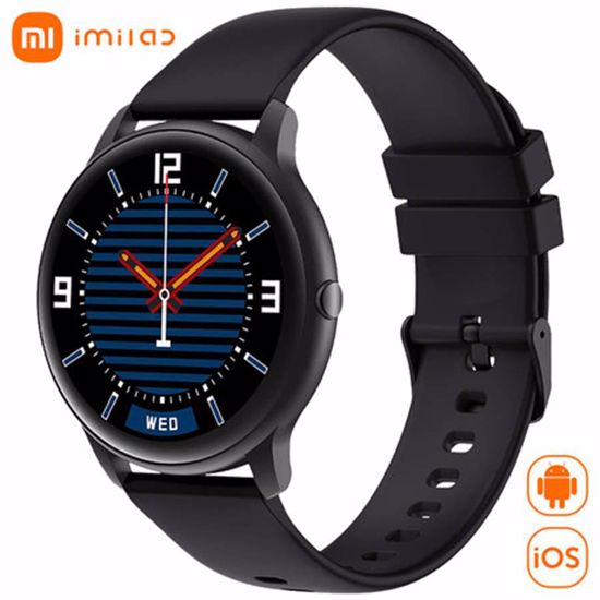 Fotografija izdelka NOVO - Pametna ura Xiaomi IMILAB KW-66 OX, 3D HD ukrivljen zaslon, Bluetooth 5.0, IP68 vodoodpornost, polnilna baterija, analiza spanca, 13 športnih načinov, merjenje kisika (SpO2), črna