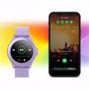 Fotografija izdelka FOREVER Colorum CW-300 pametna ura, 1.22" zaslon, Bluetooth, Android + iOS, baterija, aplikacija, IP68, merjenje aktivnosti, analiza spanca, športni načini, vijolična (xLavenda)