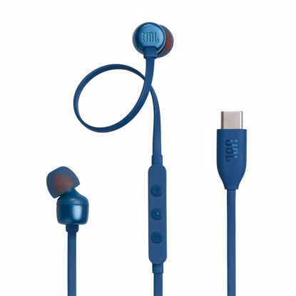 Fotografija izdelka JBL USB-C žične slušalke Tune 310C, modre