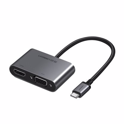 Fotografija izdelka Ugreen USB-C na HDMI in VGA + PD adapter siv - box