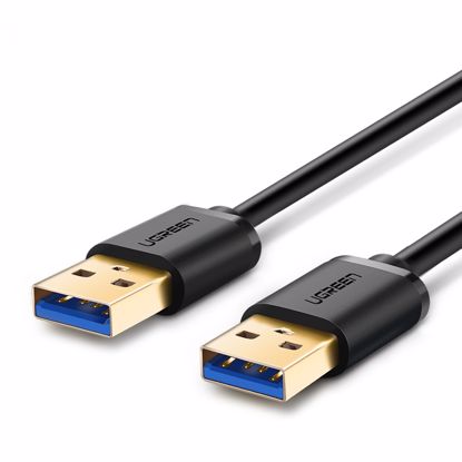 Fotografija izdelka Ugreen USB 3.0 kabel (M na M) črn 0.5 m - polybag