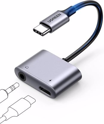 Fotografija izdelka Ugreen USB C na 3,5mm adapter za slušalke in polnjenje 2 v 1