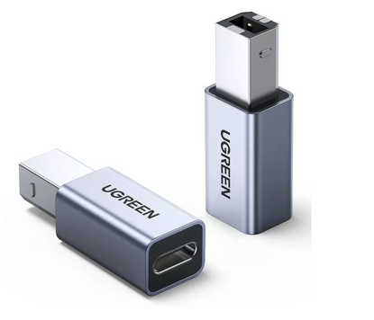 Fotografija izdelka Ugreen adapter USB-C ženski na USB-B - srebrn 1kos
