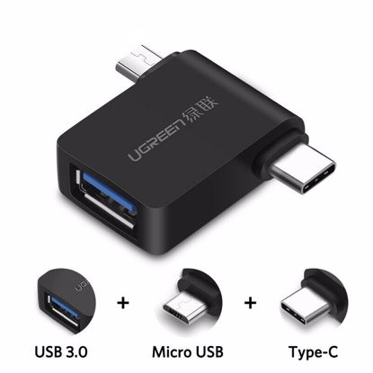 Fotografija izdelka Ugreen OTG adapter USB 3.0 na USB-C / micro USB