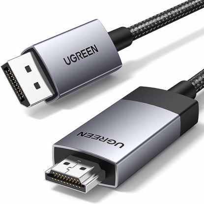 Fotografija izdelka UGREEN DisplayPort na HDMI kabel 4K@60Hz HDR Active DP 1.2 v HDMI 2.0, 1M