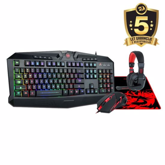 Fotografija izdelka REDRAGON COMBO S101-BA SET (4in1) SLO/HR LAYOUT