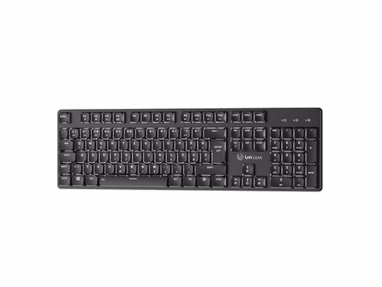 Fotografija izdelka Tipkovnica UVI LEAF Wireless, Bluetooth 5.3, Tiha rdeča stikala, USB, SLO