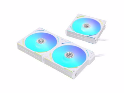 Fotografija izdelka Ventilator za ohišje Lian Li UNI FAN AL120 V2 RGB PWM 120mm, bel