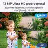 Fotografija izdelka Reolink P340 IP kamera, 12MP Ultra HD, PoE, barvno nočno snemanje, LED reflektor, aplikacija, IP67 vodoodpornost, dvosmerna komunikacija, bela