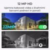 Fotografija izdelka Reolink NVS8-12MD4 varnostni komplet, 1x NVS snemalna enota (2TB) + 4x IP kamera, 4K 12MP Ultra HD+, PoE, barvno nočno snemanje, LED reflektor, aplikacija, IP67, dvosmerna komunikacija