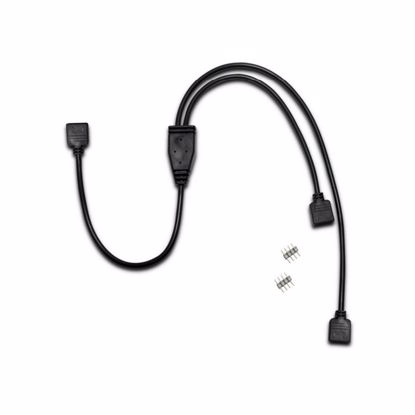 Fotografija izdelka INTER-TECH RGB 1x15cm 1x25cm RGB 4-pin razdelilni kabel