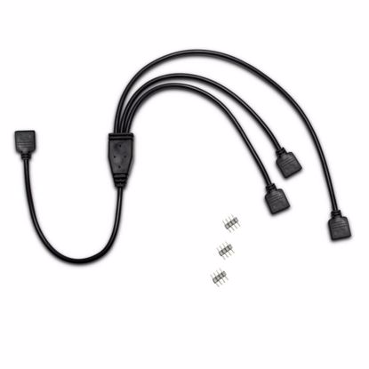 Fotografija izdelka INTER-TECH RGB 2x15cm 1x25cm 4-pin RGB razdelilni kabel