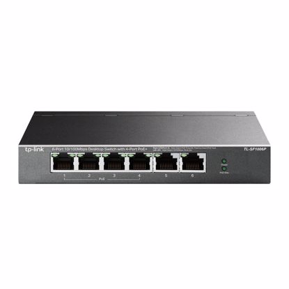 Fotografija izdelka TP-LINK TL-SF1006P 6-port 10/100M Smart 4xPoE+ 67W mrežno stikalo-switch