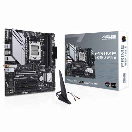 Fotografija izdelka ASUS Prime B650M-A WiFi II AM5 DDR5 ARGB mATX osnovna plošča