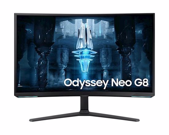 Fotografija izdelka Monitor Samsung 32" G85NB Odyssey Neo G8 ukrivljen, VA, 3840x2160, 2x HDMI, DP, USB, 240Hz