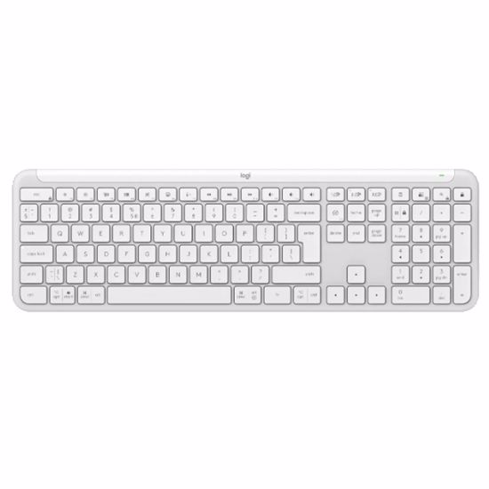 Fotografija izdelka LOGITECH Slim K950 brezžična bela slo tisk tipkovnica