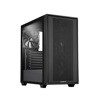 Fotografija izdelka Chieftec Night Hunter USB-C ATX ohišje, črno