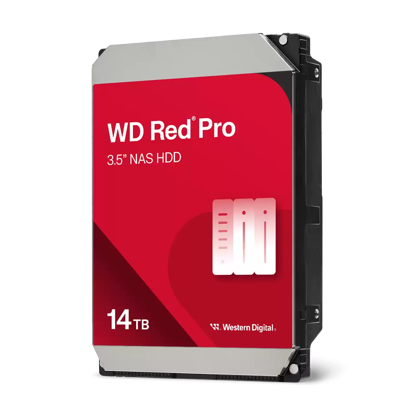 Fotografija izdelka WD 14TB RED Pro 3,5" SATA 6Gb/s 7200rpm 512MB HDD disk