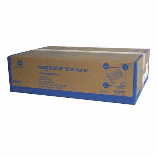 Fotografija izdelka Konica Minolta original toner A06VJ53 Moder, Škrlaten, Rumena Original