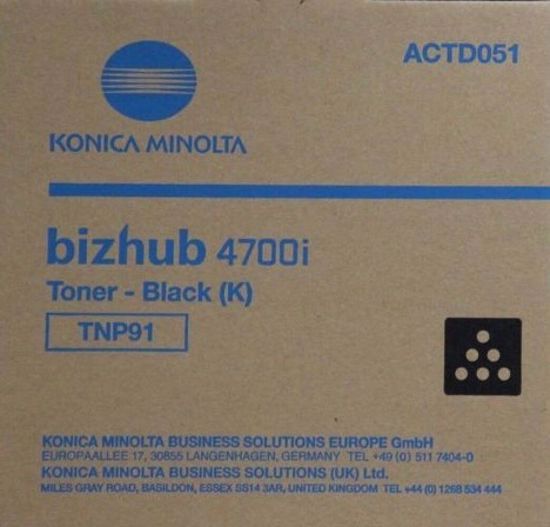 Fotografija izdelka Konica Minolta original toner TNP-91 ACTD051 Črn Original