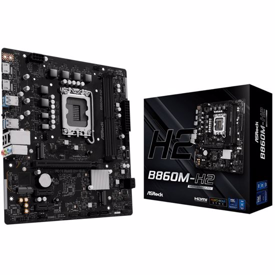 Fotografija izdelka ASROCK B860M-H2 LGA1851 2xDDR5 mATX osnovna plošča