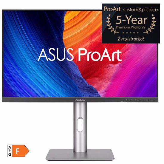 Fotografija izdelka ASUS ProArt PA27JCV 68,58cm (27") 5K IPS DP/HDMI/USB-C KVM zvočniki profesionalni monitor