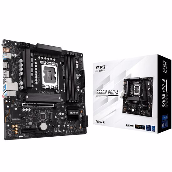 Fotografija izdelka ASROCK B860M Pro-A LGA1851 4xDDR5 mATX osnovna plošča