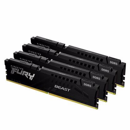 Fotografija izdelka KINGSTON Fury Beast 128GB (4x32GB) 5600MT/s DDR5 CL40 XMP KF556C40BBK4-128 ram pomnilnik