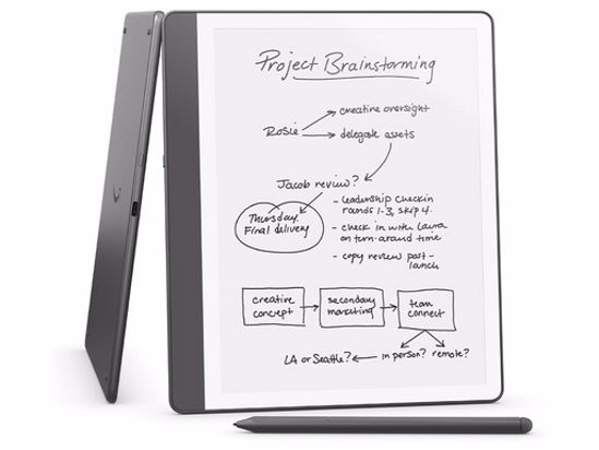 Fotografija izdelka E-bralnik Amazon Kindle Scribe 2024, 10.2'' 16GB WiFi, 300dpi, Premium Pen, USB-C, siv