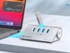 Fotografija izdelka USB-C hub s 4 vhodi, 4x USB-A 3.2 Gen1, 5Gbps, ALU, ORICO M3U4-05