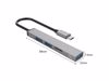 Fotografija izdelka Priključna postaja USB-C 4 v 1, 1x USB 3.0, 2x USB 2.0, TF, 0.15m, ALU siva, ORICO AH-12F
