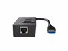 Fotografija izdelka Priključna postaja USB 3.0, 3x USB-A, RJ45 Ethernet, črna, ORICO HR01-U3