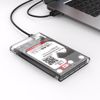Fotografija izdelka Zunanje ohišje za HDD/SSD 2,5" USB-C 3.1 Gen2 UASP v SATA3, prozorno, ORICO 2139C3-G2-CR