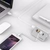 Fotografija izdelka USB hub s 4 vhodi, USB 3.0, brušen aluminij, ORICO M3H4-V1-SV