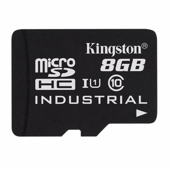 Fotografija izdelka KINGSTON Industrial microSD 8GB UHS-I Speed Class10 adapter (SDCIT2/8GB) spominska kartica