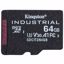 Fotografija izdelka KINGSTON Industrial microSD (SDXC) 64GB Class 10 UHS-I U3 (SDCIT2/64GB) spominska kartica