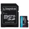 Fotografija izdelka KINGSTON Canvas Go! Plus microSD 256GB Class 10 UHS-I U3 V30 A2 adapter (SDCG4/256GB) spominska kartica